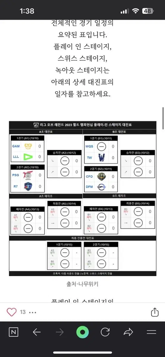 롤드컵 플레이인스케이지 10.10